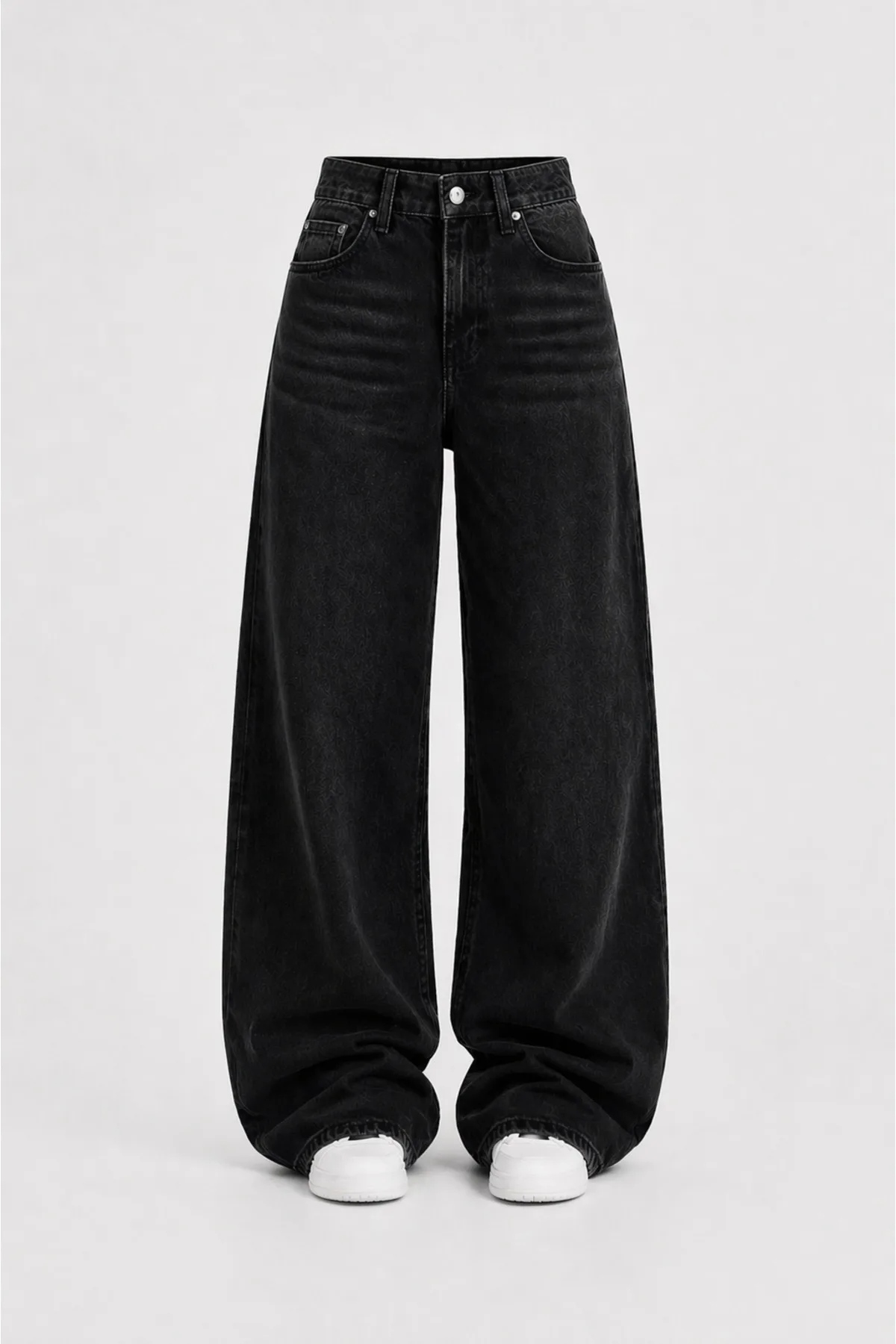 J&KSTORES Baggy Salaş Pocket Bol Paça Retro Görünümlü Jean Pantolon