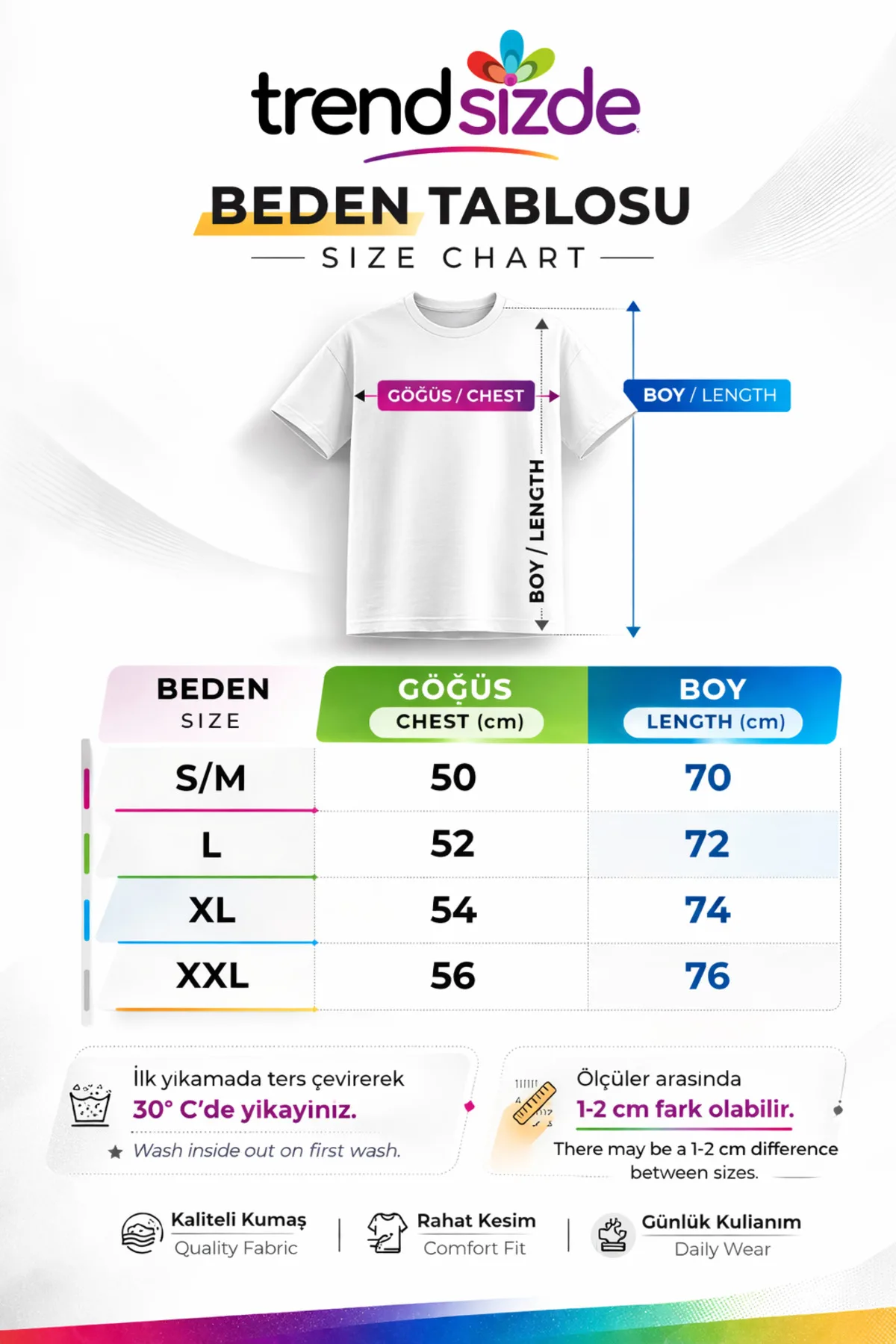 You Are In Trend Unisex Printed T-Shirt Three Different Designs Daily Comfortable Trend Model