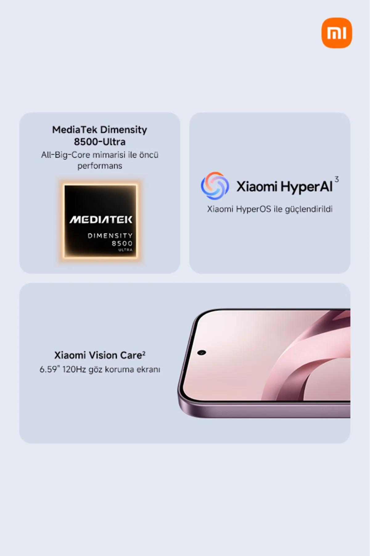Xiaomi 17T 12G+256G Beyaz (Xiaomi Türkiye Garantili)